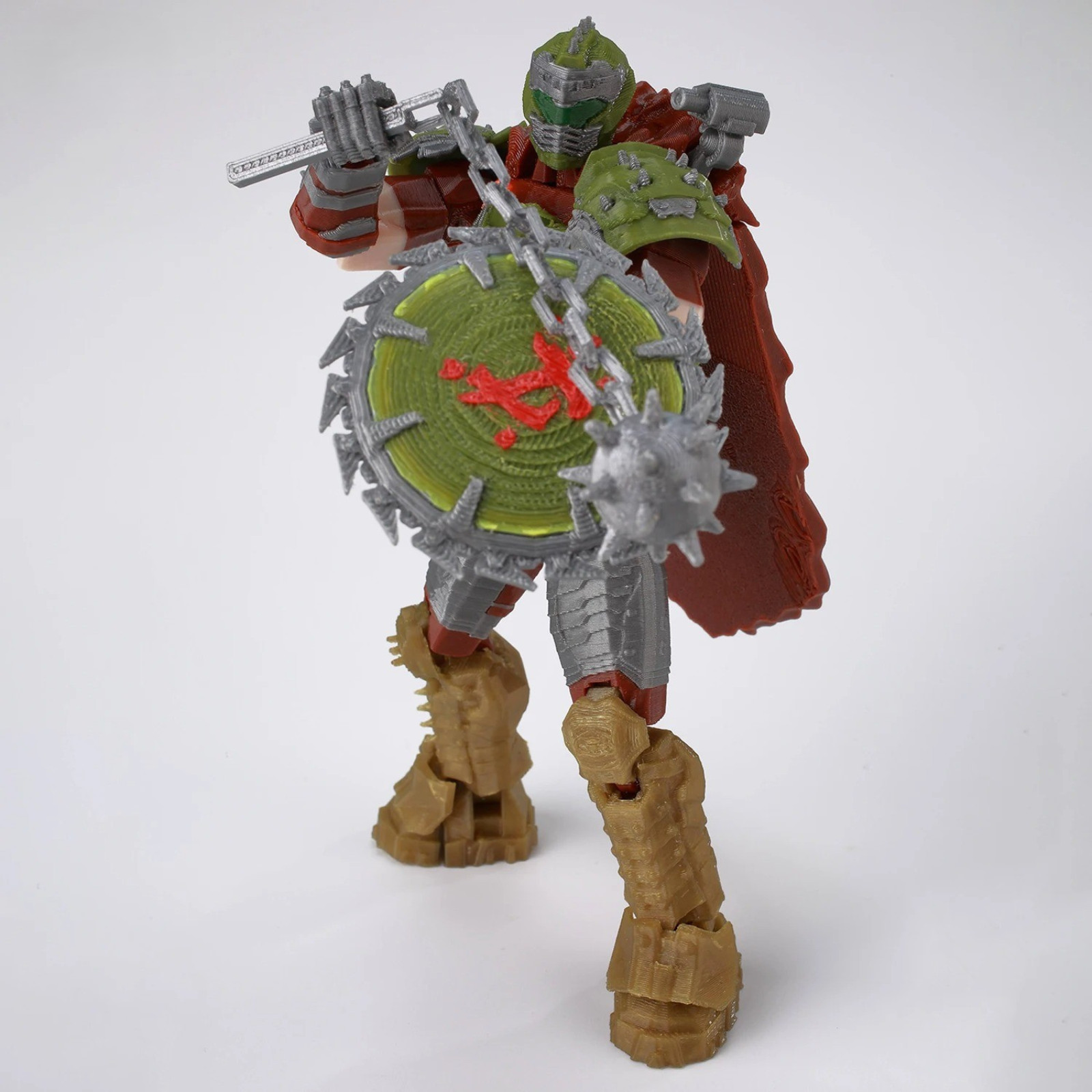 Doom Slayer Action Figure with Super Shotgun Multi-Jointed Collectible Boys Toys