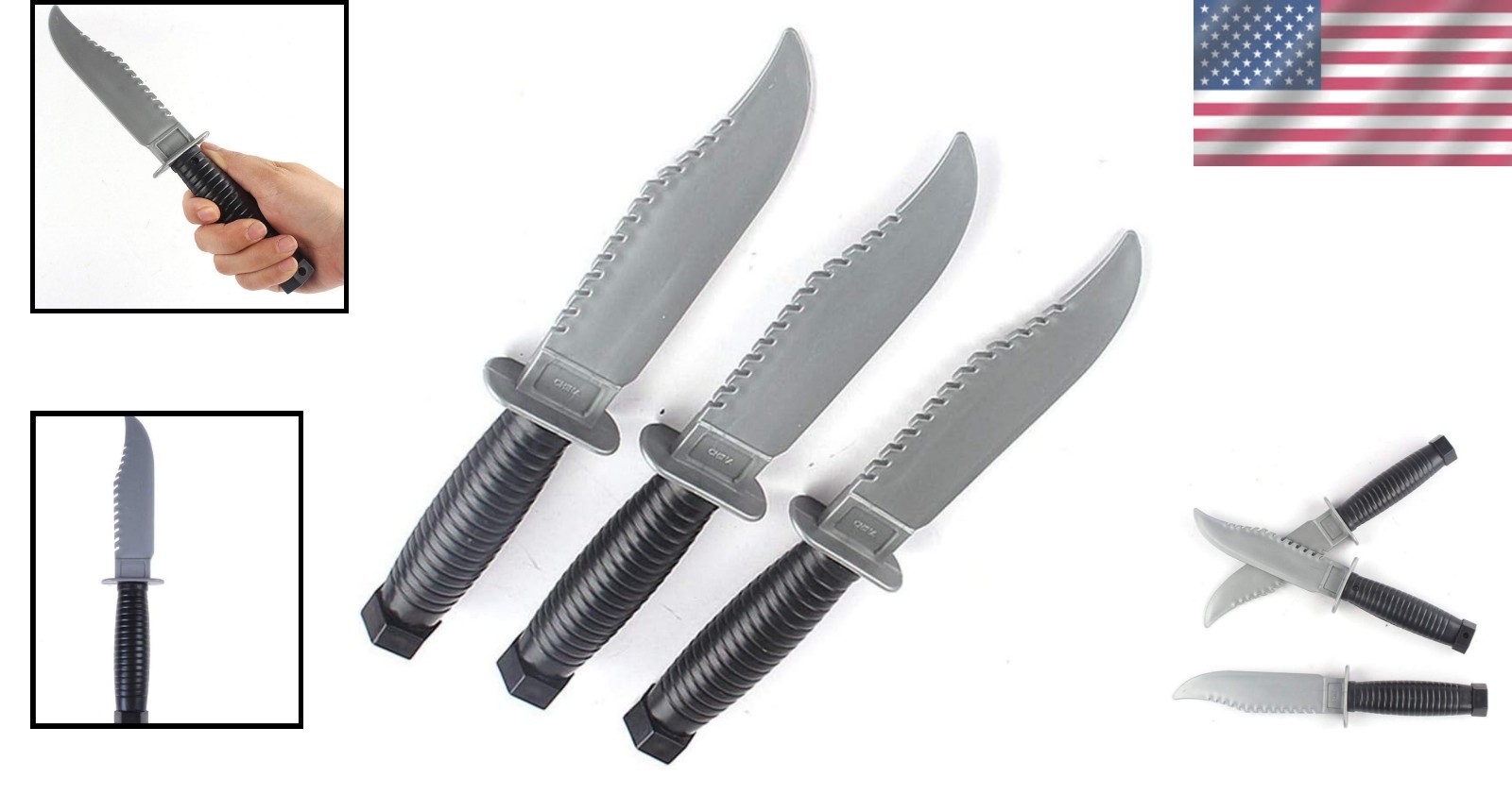 Safe Retractable Toy Knives – Perfect for Halloween Costumes & Theater Props