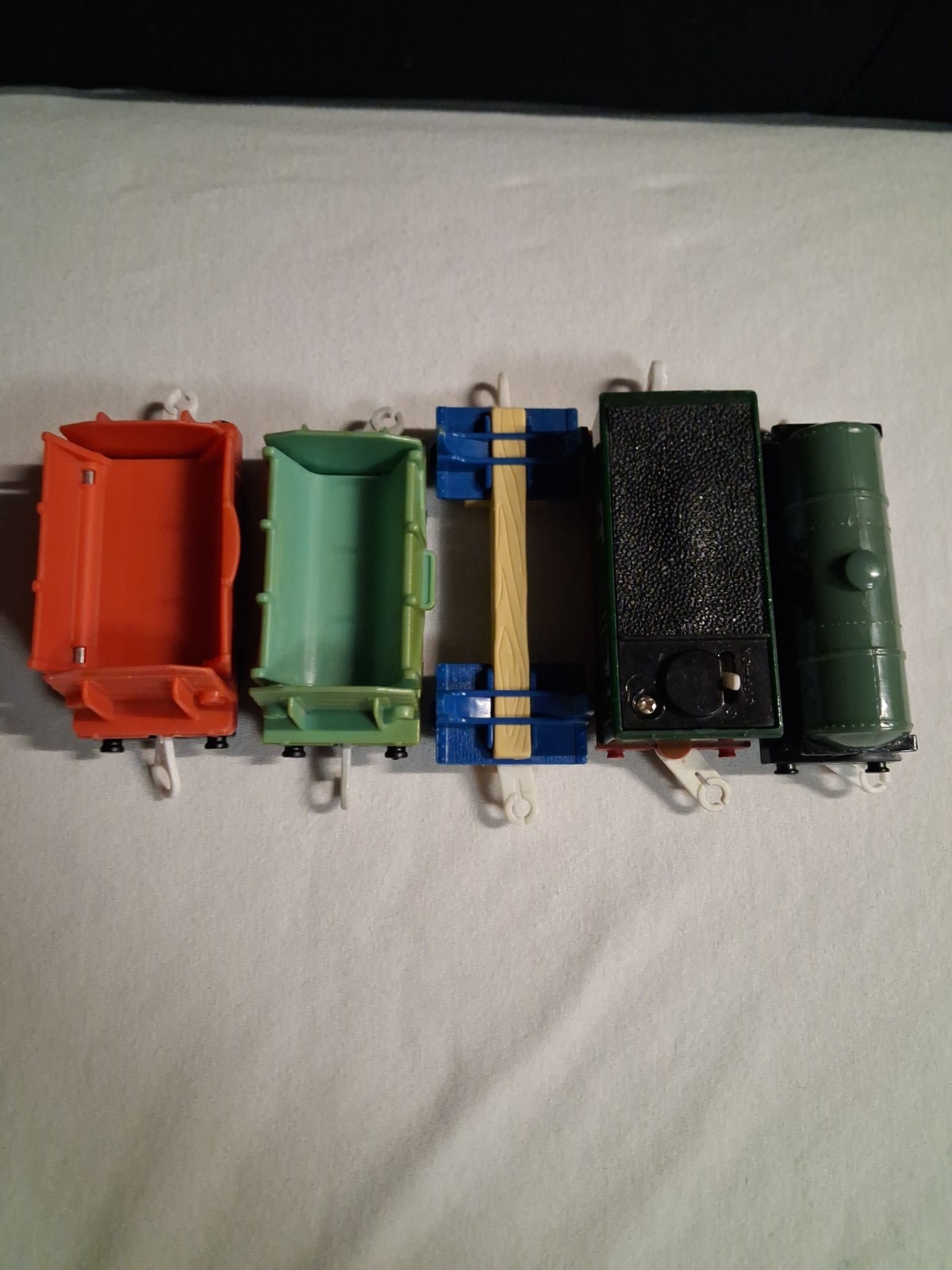 5x Thomas & Friends Trackmaster Cargo Lot Empty Wagon Truck Cars Oil Coal