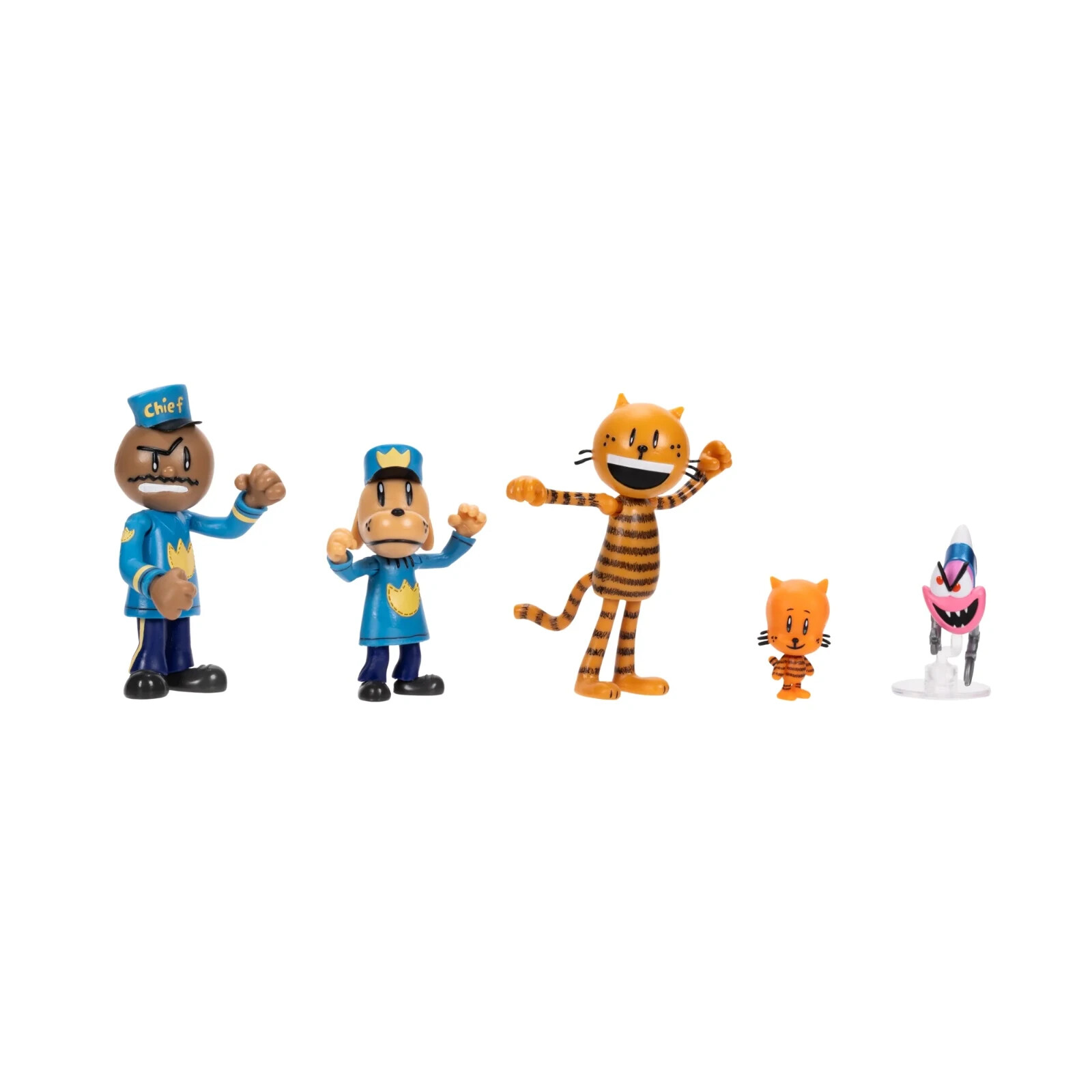 Dog Man 2.5 Inch Action Figure Multipack Set with 5 Characters /Age 3+ Brand NEW