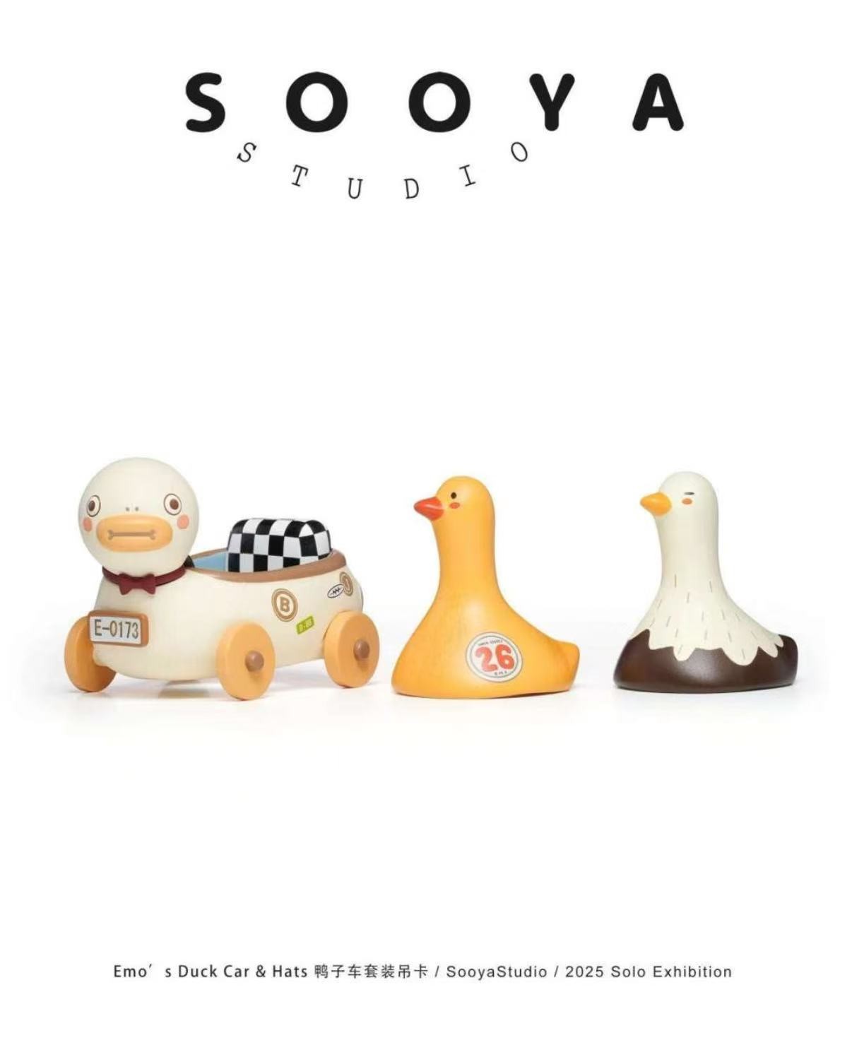 Sooya Studio Emo´s Duck Car & Hats Elevator Action Figure Sealed