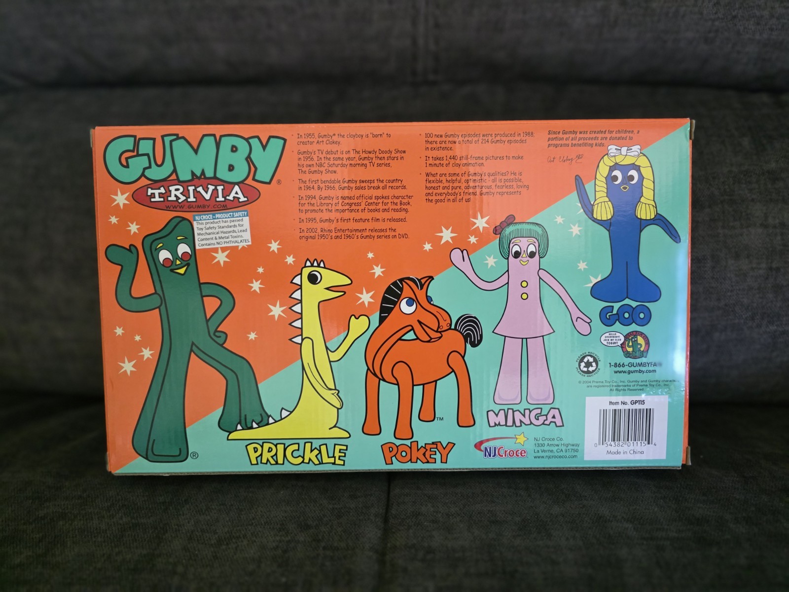 The Original Gumby & Friends Collectible 5 Piece Set Bendable Poseable