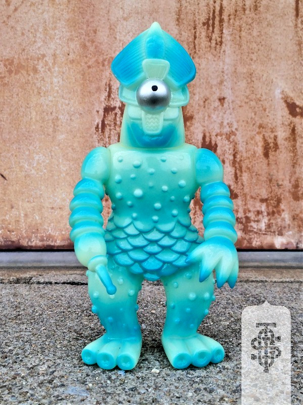 Japanese Sofubi Semi Korosiya (Final Release) GID SEALED Cop A Squat Toys 7.5&Prime;