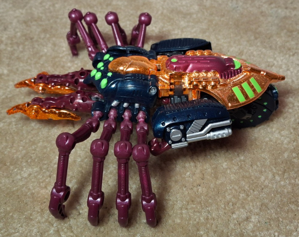 TRANSFORMERS BEAST WARS Transmetals TARANTULA Deluxe HASBRO 1997 Incomplete