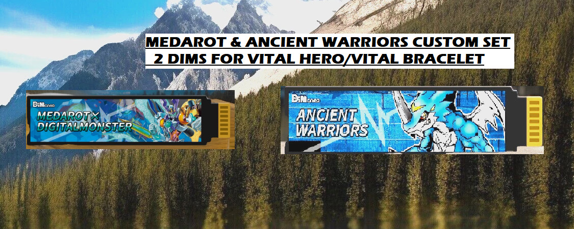 Custom Medarot & Ancient Warriors DIM Card Set – For Vital Bracelet/VITAL HERO