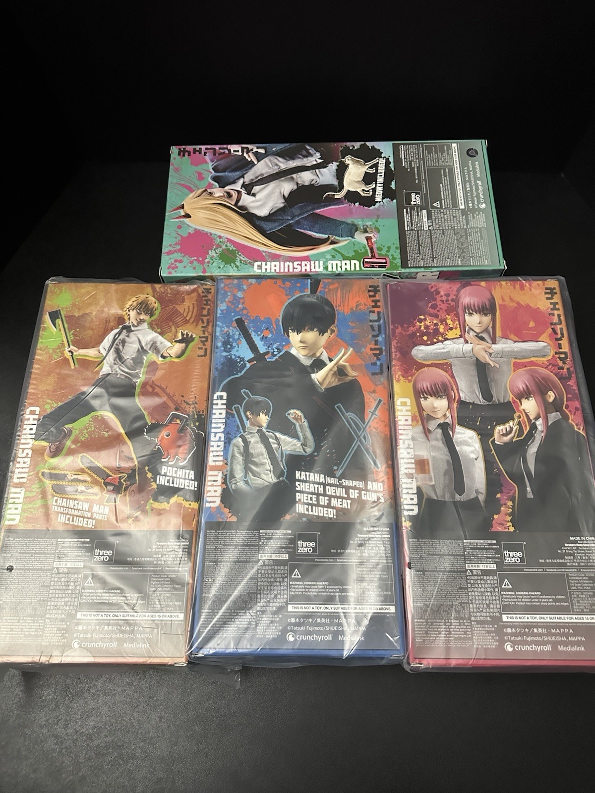 Threezero Chainsaw Man DENJI POWER MAKIMA AKI 1/6 Figure Set Figzero Authentic