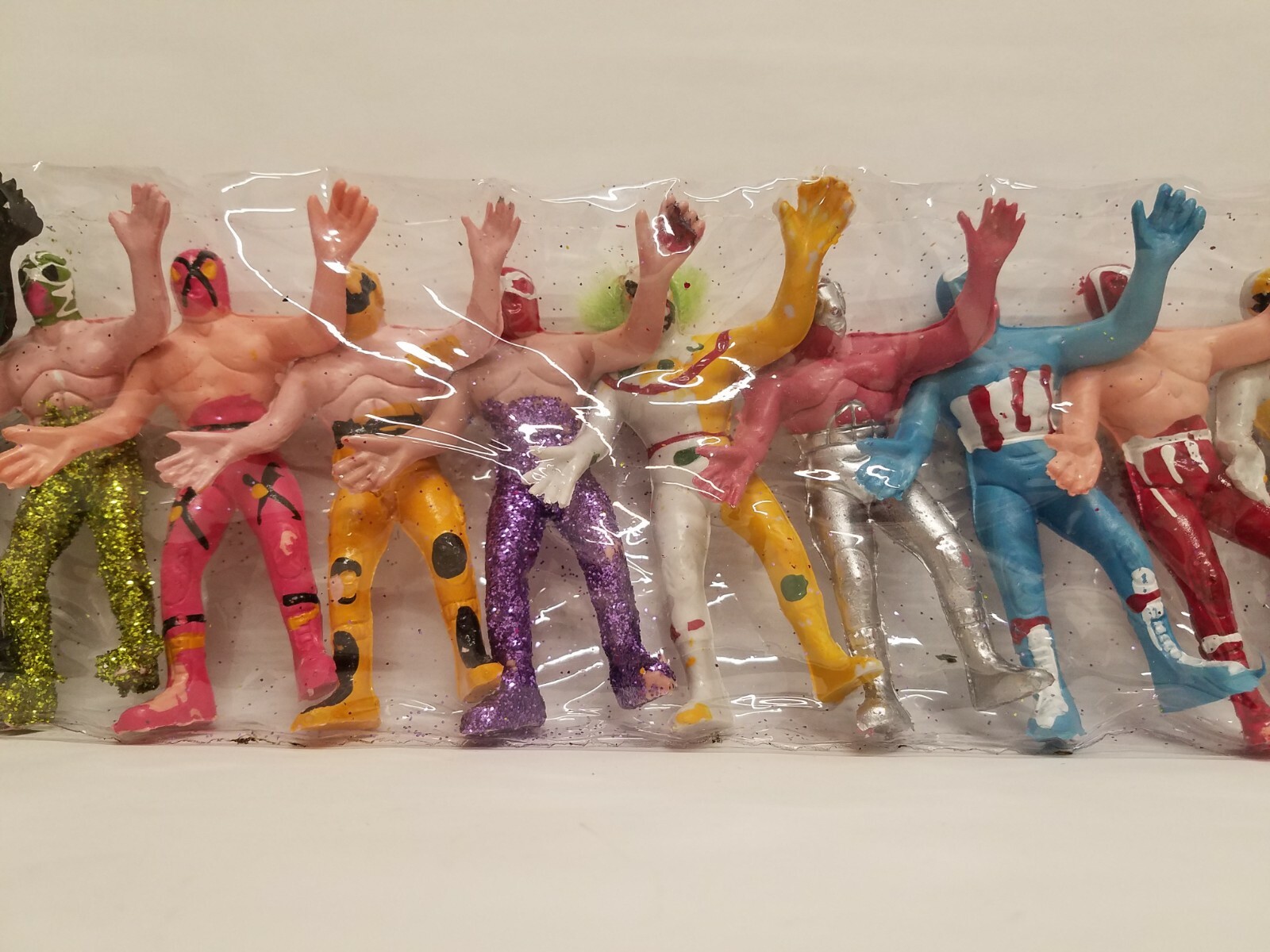 LUCHA LIBRE SET 12 Pack 4in Action Figures Mexican Toys Mexican Wrestlers IAE