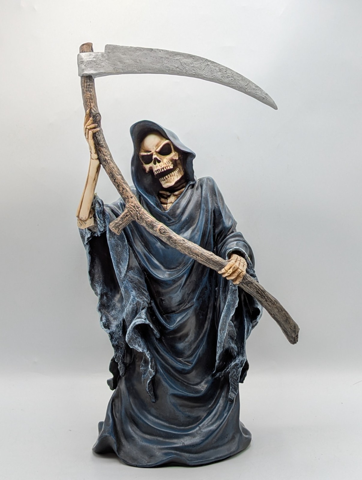 Time Waits For No Man Skeleton Grim Reaper 14&Prime; Resin Figure