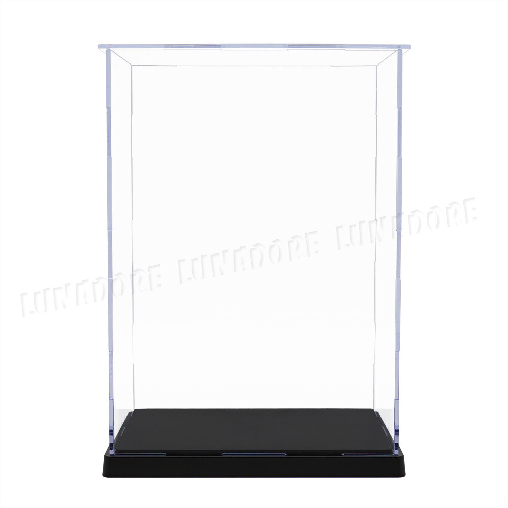 US Acrylic Plastic Display Case Box 10&Prime; Self-Install Protection Dustproof Figure