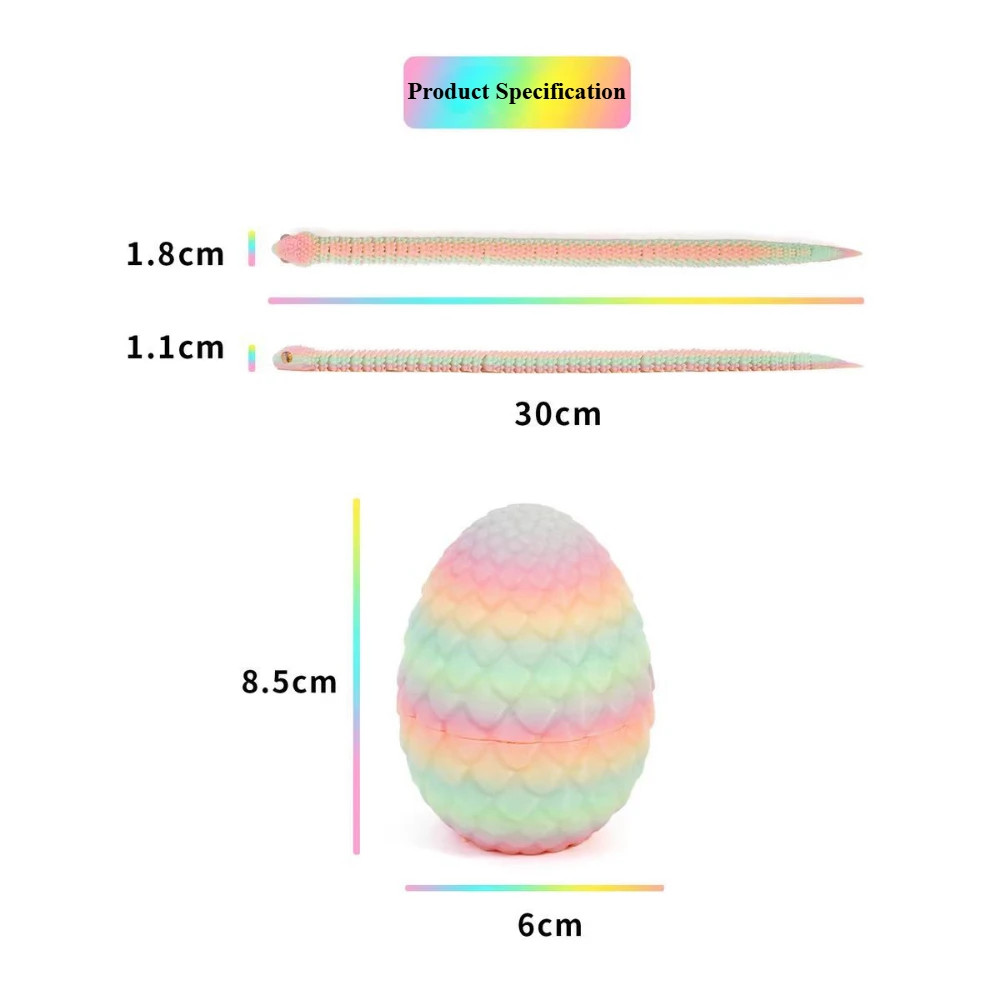 3D Printed Anime Figures Snake Eggs Rotating Desktop Decorations Home Decor