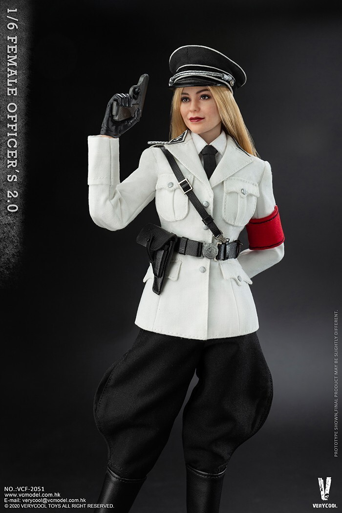 1/6 VERYCOOL, ALERT LINE, DID, FLAGSET VCF-2051 GERMAN FEMALE OFFICER 12&Prime; FIGURE