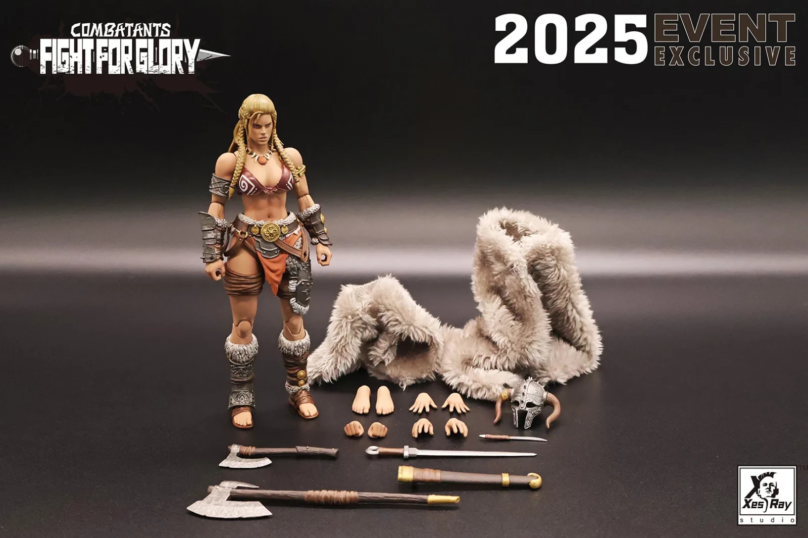 US SELLER Xesray Studio Combatants GOLD HILDR EVENT EXCLUSIVE Figure NEW IN HAND