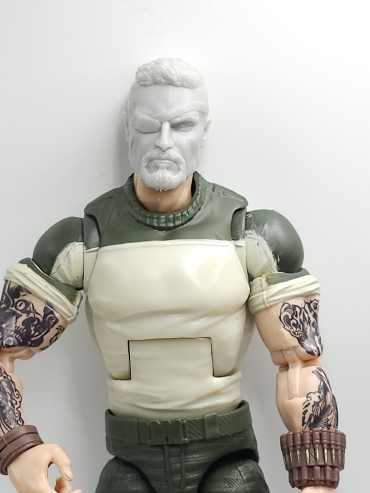 3d Printed DEATHSTROKE HEAD 1:12 6&Prime; GI Joe Classified/Marvel Legends