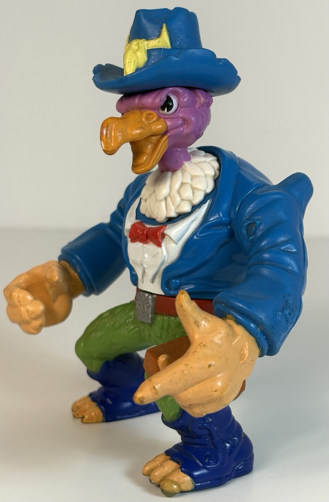 Hasbro BOOT HILL BUZZARD 1991 Wild West Cowboys of Moo Mesa Vintage W/ Hat 4.5&Prime;