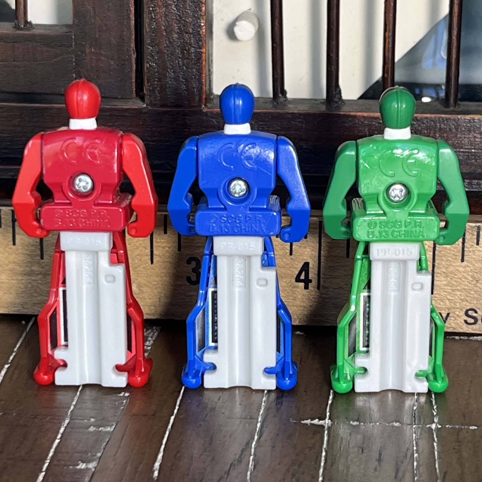 Power Rangers Time Force Red, Green, Blue Super Megaforce Ranger Key Lot