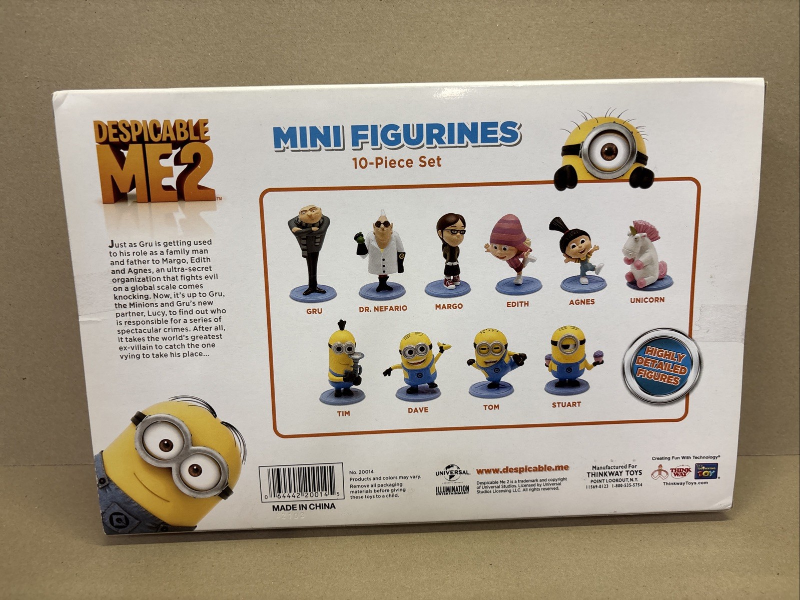 Despicable Me 2 Mini Figurines Set 10-Piece NIB Minions Figures Toys R Us