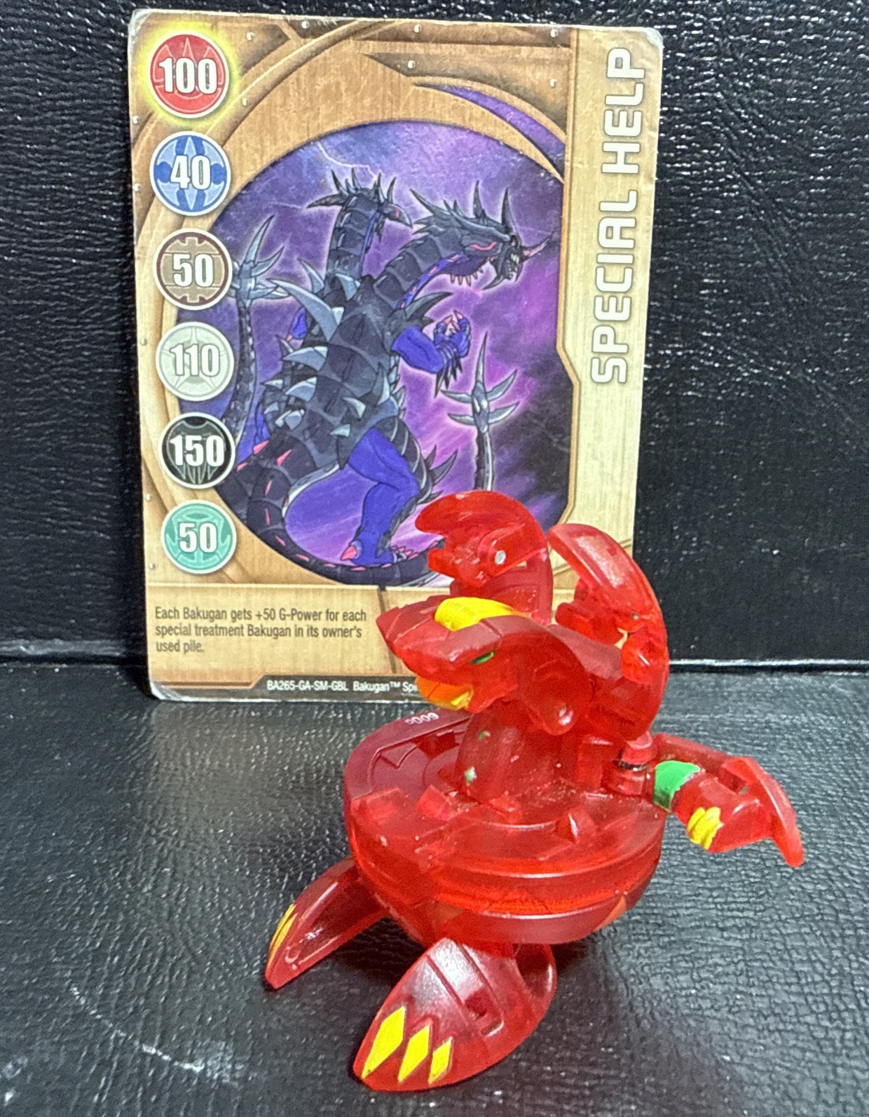 BAKUGAN Alpha HYDRANOID 600g Translucent Pyrus MASQUERADE + Card