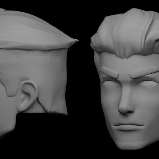 Invincible Mark Grayson Animated Unpainted Head Custom Marvel Figure 1/12 Scale