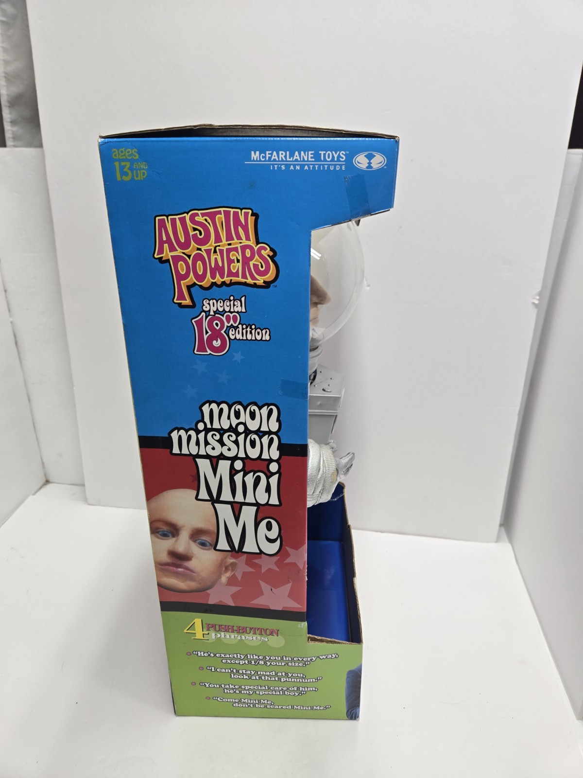 2000 McFarlane Austin Powers 18&Prime; MINI ME Moon Mission Figure In Box McFarlane