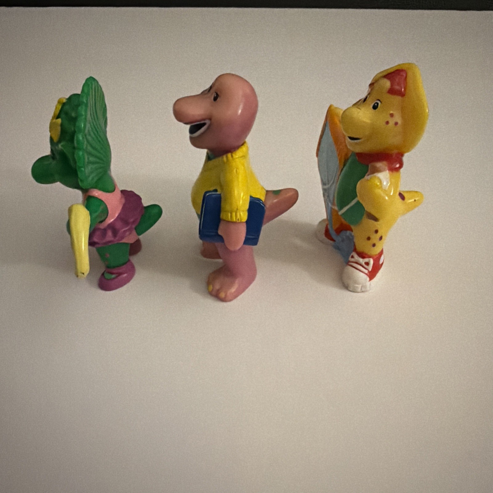 Barney & Friends Baby Bop BJ Dinosaur PVC Figures Playskool The Lyons Group Vtg