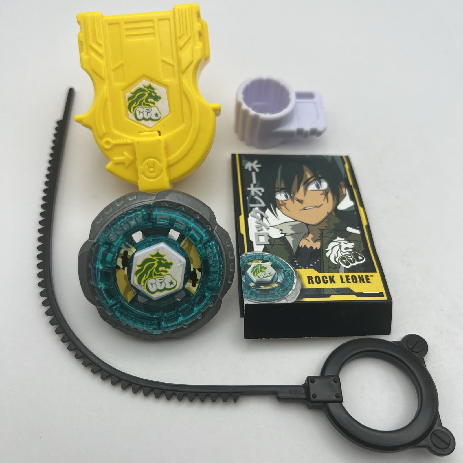 Rock Leone 145WB Beyblade With Accessories And Card Hasbro Metal Fusion