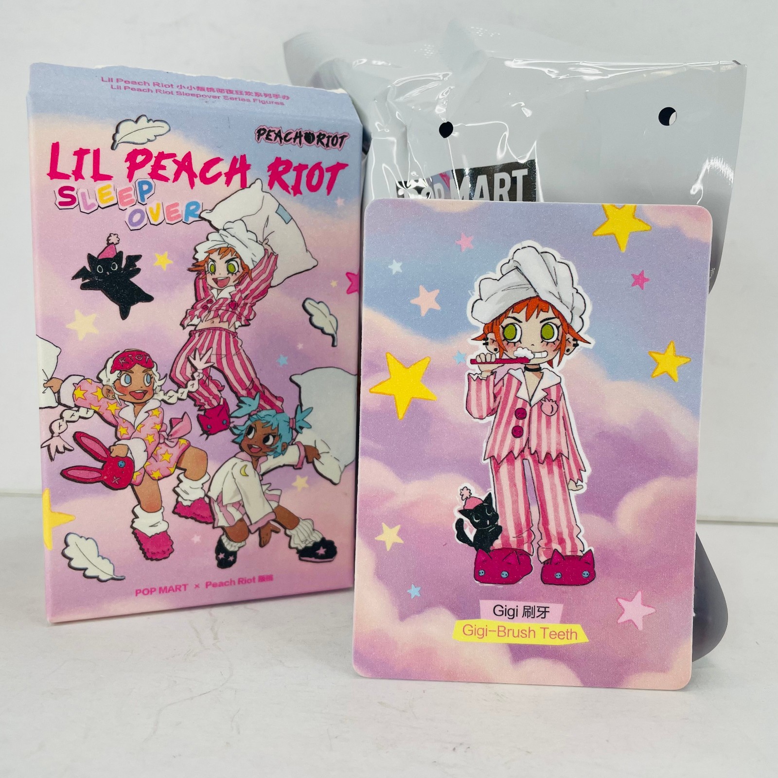 POP MART x Lil Peach Riot Sleepover Series Gigi-Brush Teeth Confirmed Figure