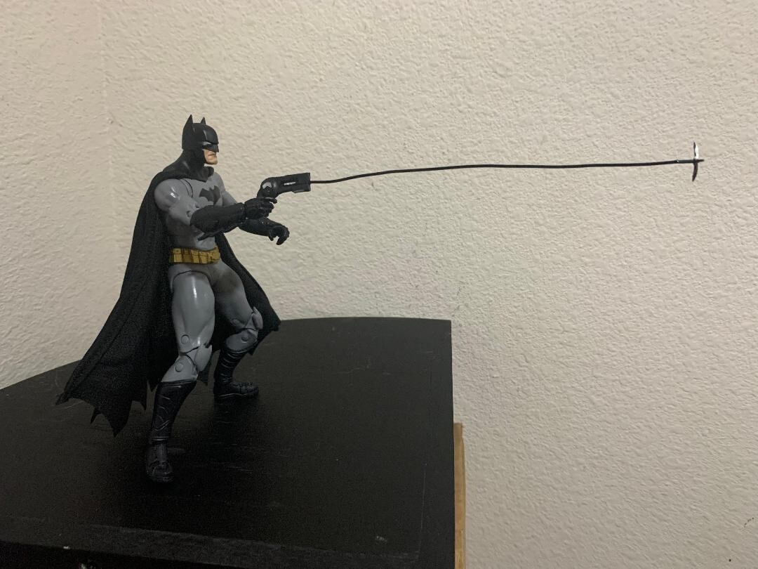 custom batman wired grapple hook mcfarlane 1/12 dc multiverse FOR FIGURE