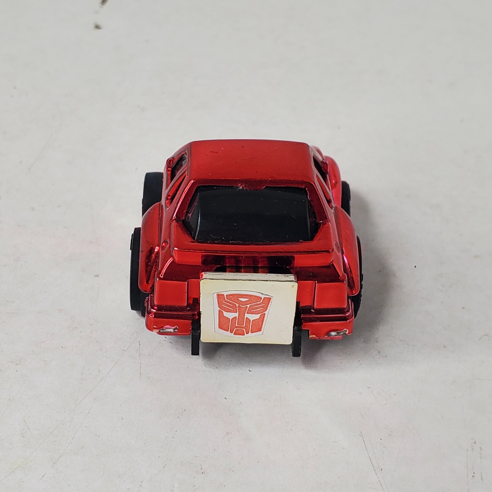 G2 Hubcap RED Chrome 1985 Transformers Hasbro Action Figure Missing Part Vintage