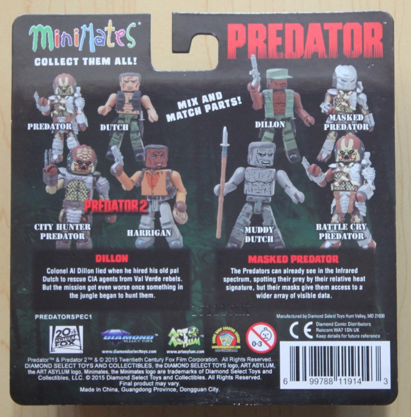 Minimates Predator Dillon & Masked Predator 2 Pack (Carl Weathers)
