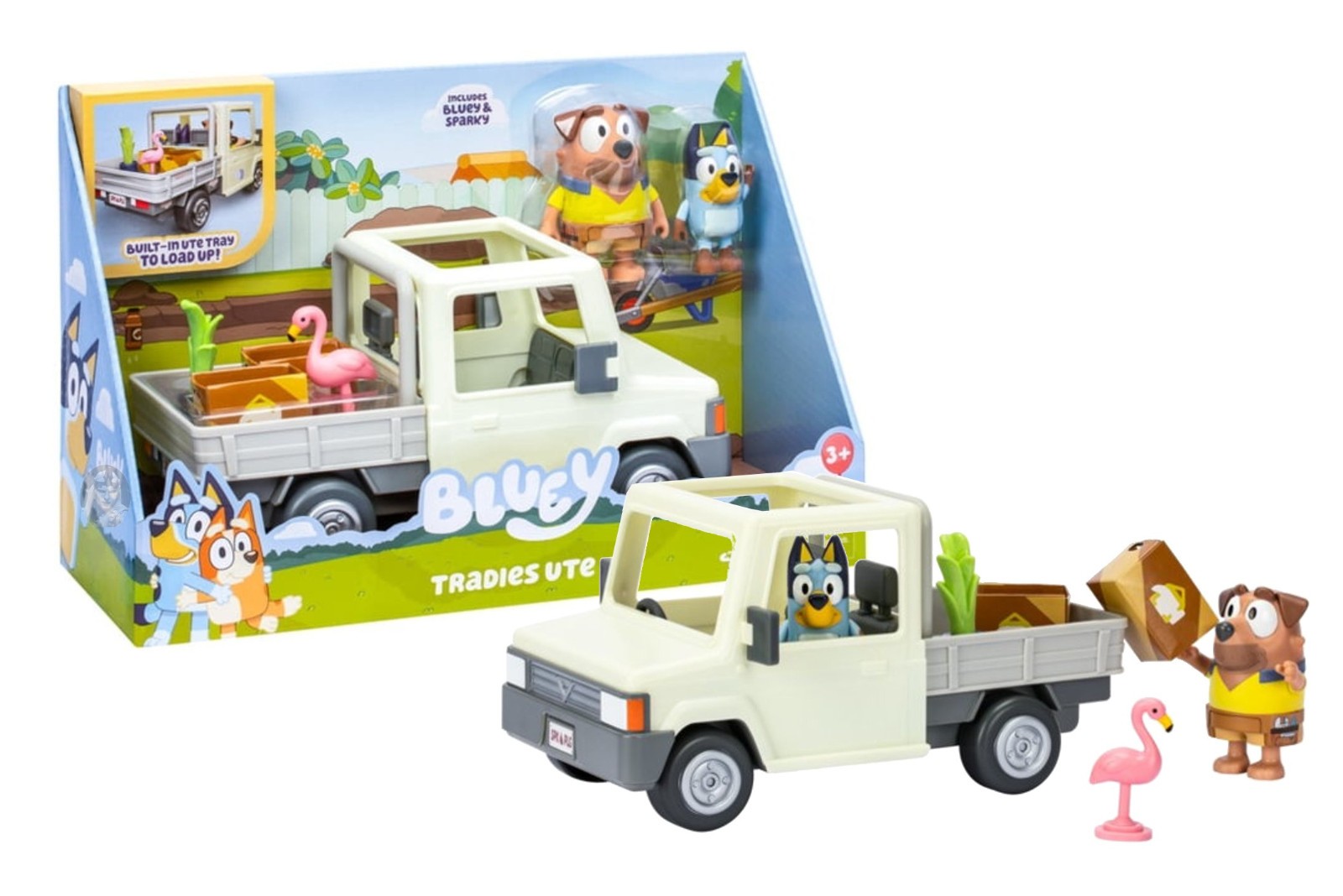 Bluey Tradies Ute Playset with Bluey & Sparky New in Box