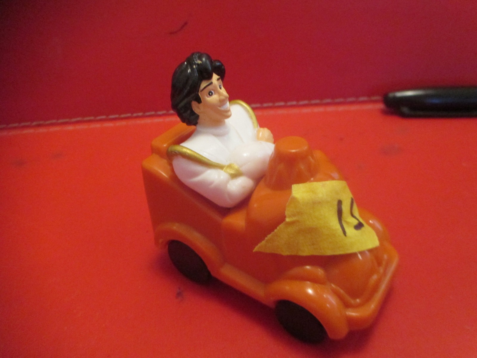 rare collectable figure toy vintage car aladdin or prince eric unsure happy meal