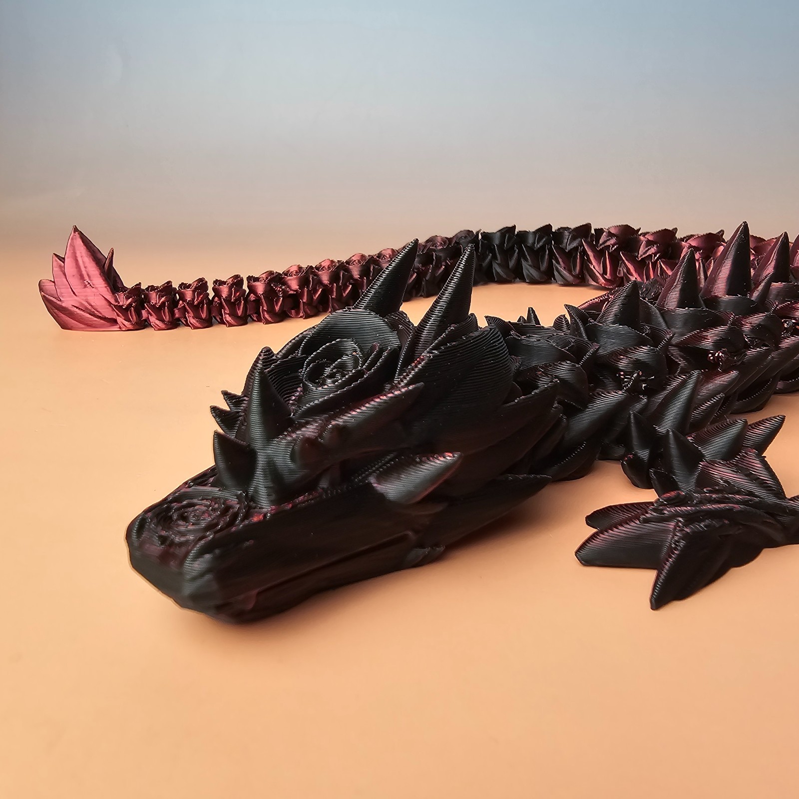 Rose Dragon 3D Printed