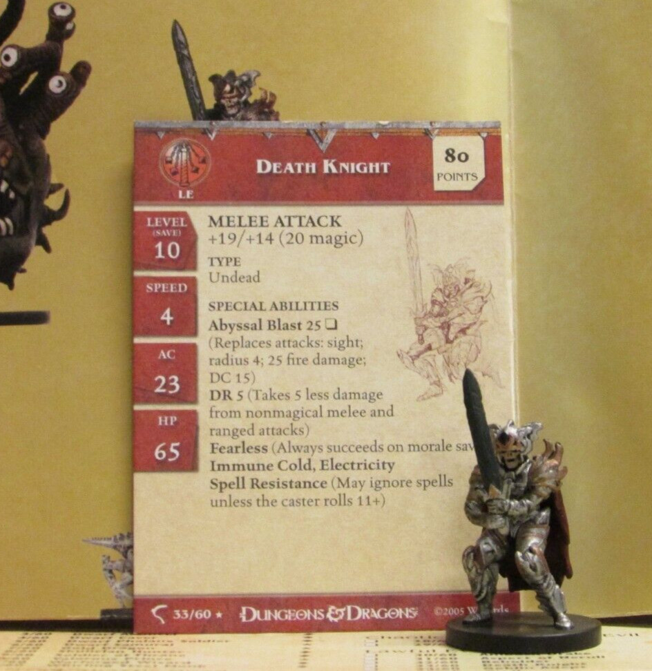 D&D Miniatures Deathknell – Singles