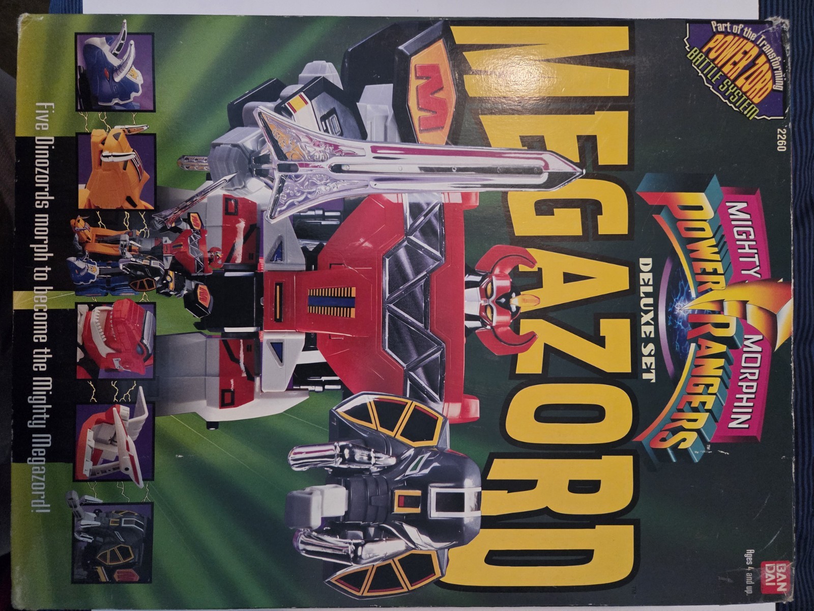 Mighty Morphin Power Rangers Megazord Deluxe Set 1993 Bandai Open Box – 2260