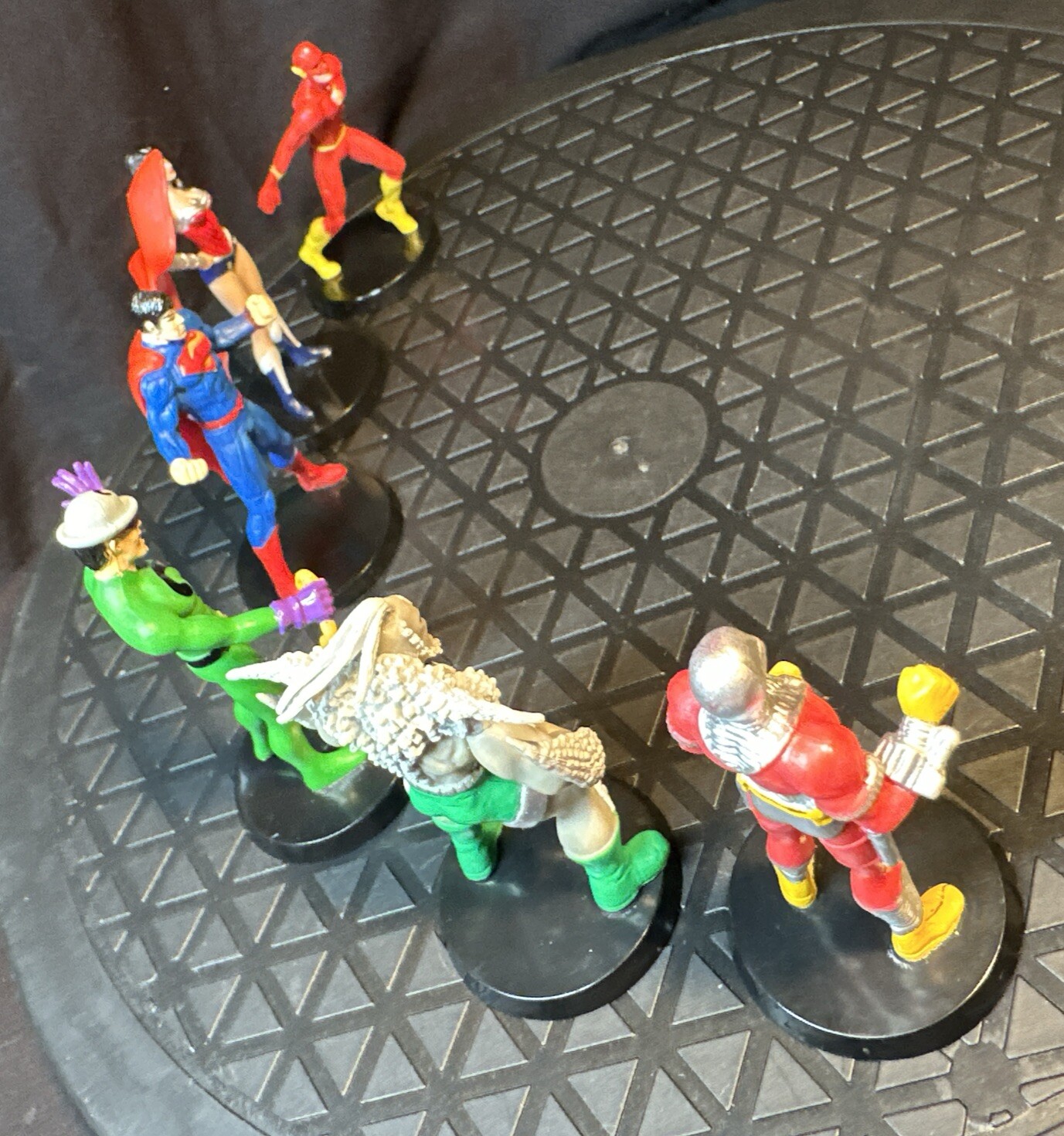 Superman Wonder Flash Riddler Deadshot Doomsday DC Comics Cake Topper Toy Figure