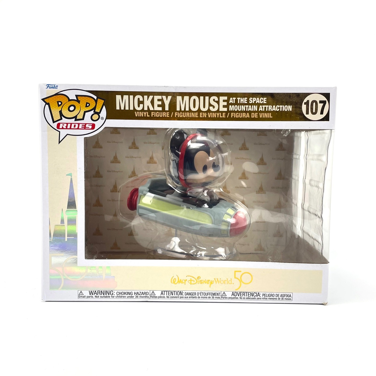 Funko Pop Rides Mickey Mouse Space Mountain Walt Disney World 50th Anniversary
