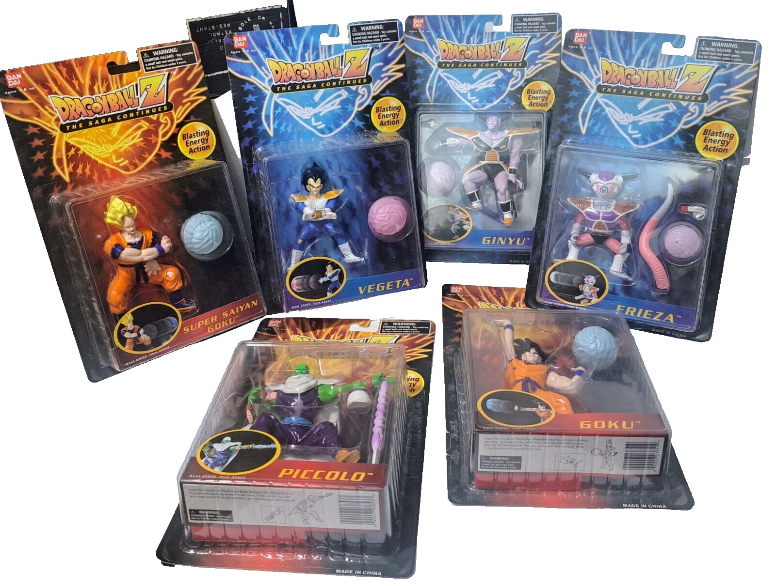 Dragonball Z The Saga Continues Action Figures Bandai 1997