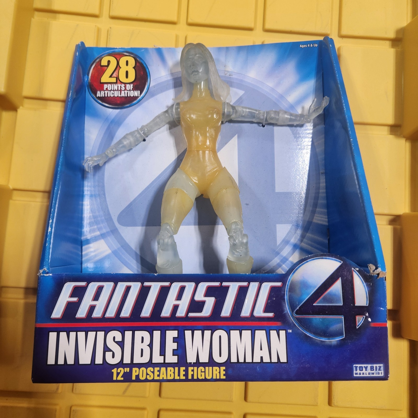 Fantastic 4 Four Invisible Woman 12&Prime; Poseable Figure 2005 New H21