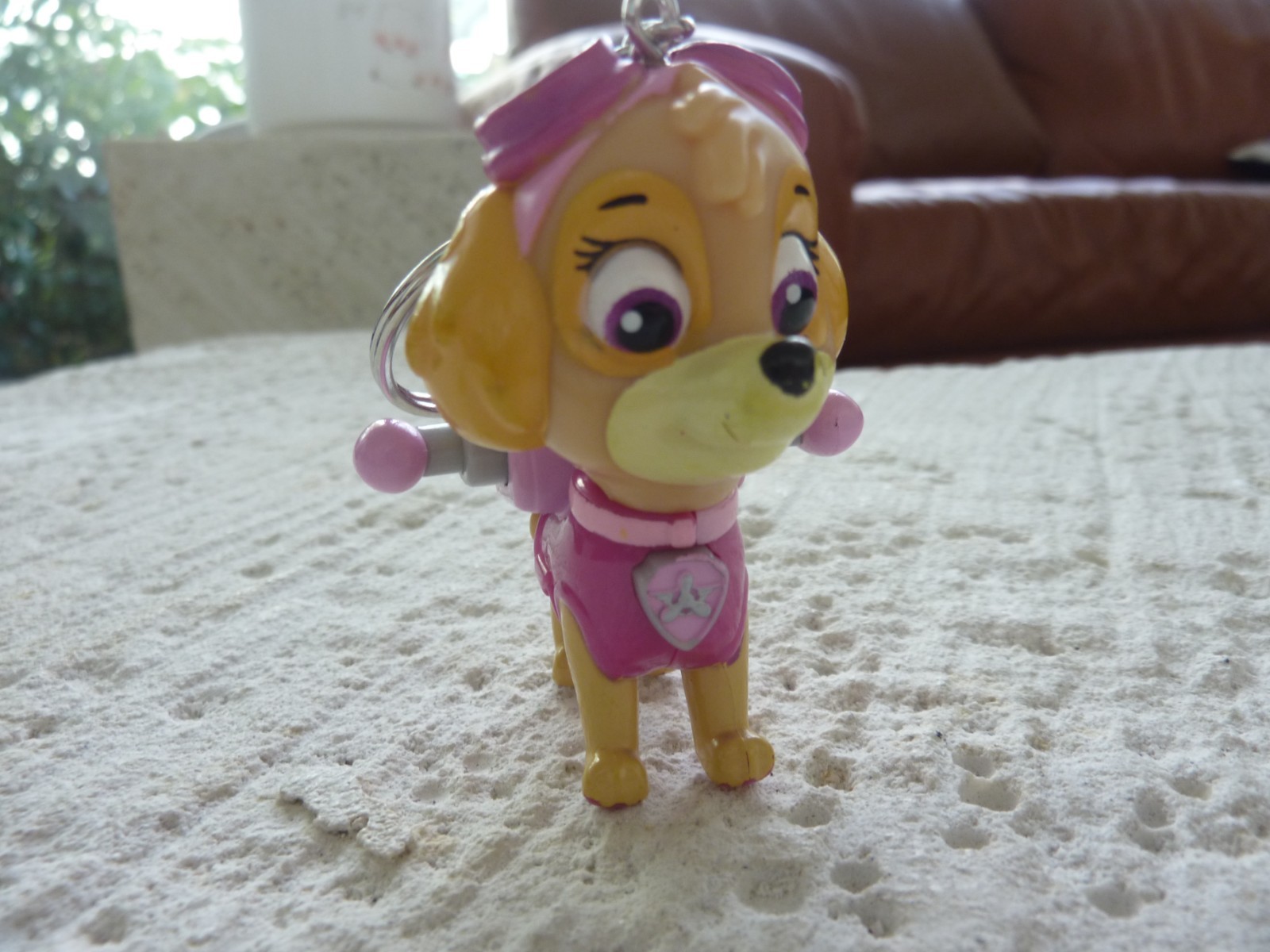 Paw Patrol Key Chain Action Pack Pup Metallic SKYE Figure Backpack Bag Hang Tag