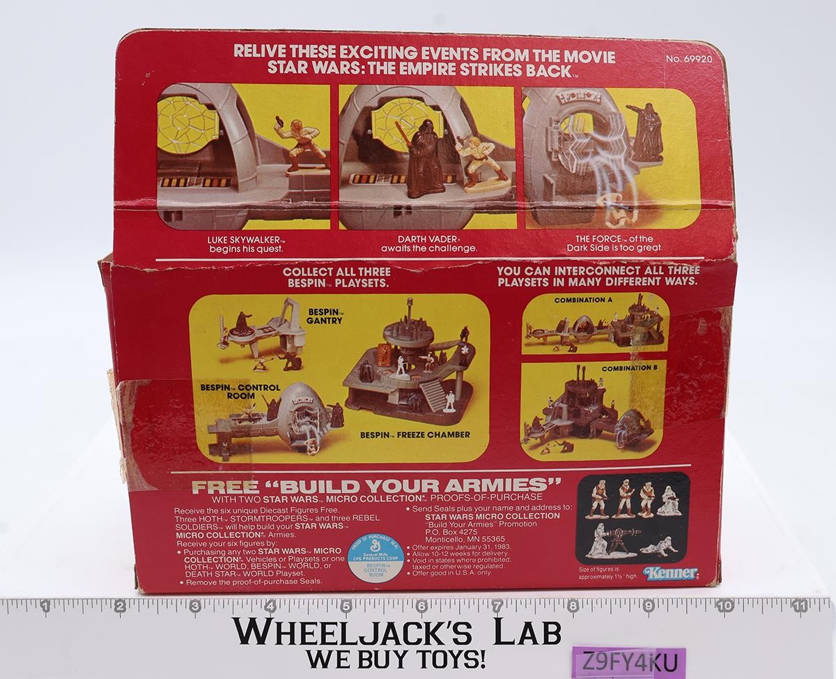 Bespin Control Room 100% Complete MICRO COLLECTION Star Wars 1982 Kenner Playset