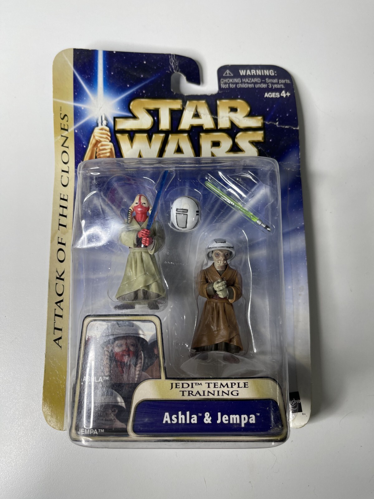 STAR WARS AOTC SAGA GOLD SERIES #16 JEDI TEMPLE TRAINING ASHLA & JEMPA FIGURE