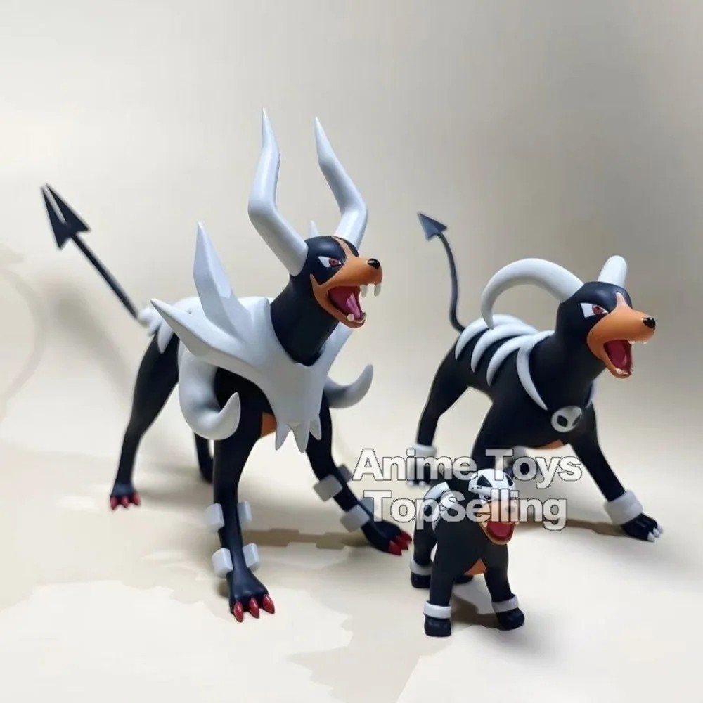 Anime Pokemon Figure Houndoom Evolutionary Model Toys for Gifts 2-8cm