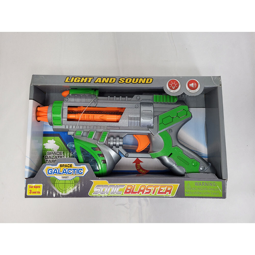 Light Up Space Infinity Blaster Toy Gun Pistol w/ Flashing Light Sound Kids Gift