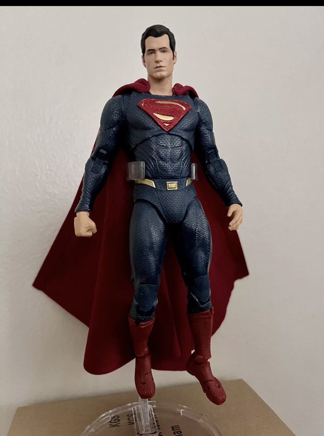 custom superman wired dark red cape 1/12 DC multiverse mcfarlane NOT FIGURE