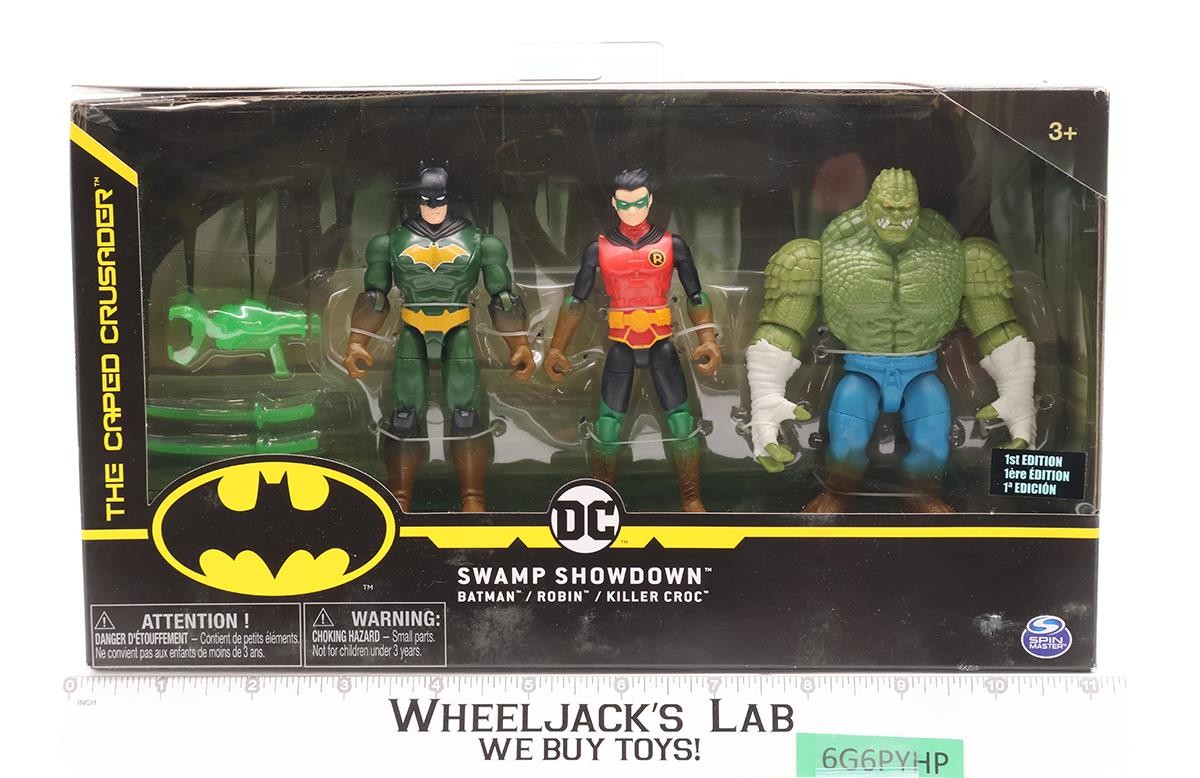 Swamp Showdown Batman DC Comics 2020 Spin Master Action Figure Set NEW SEALED