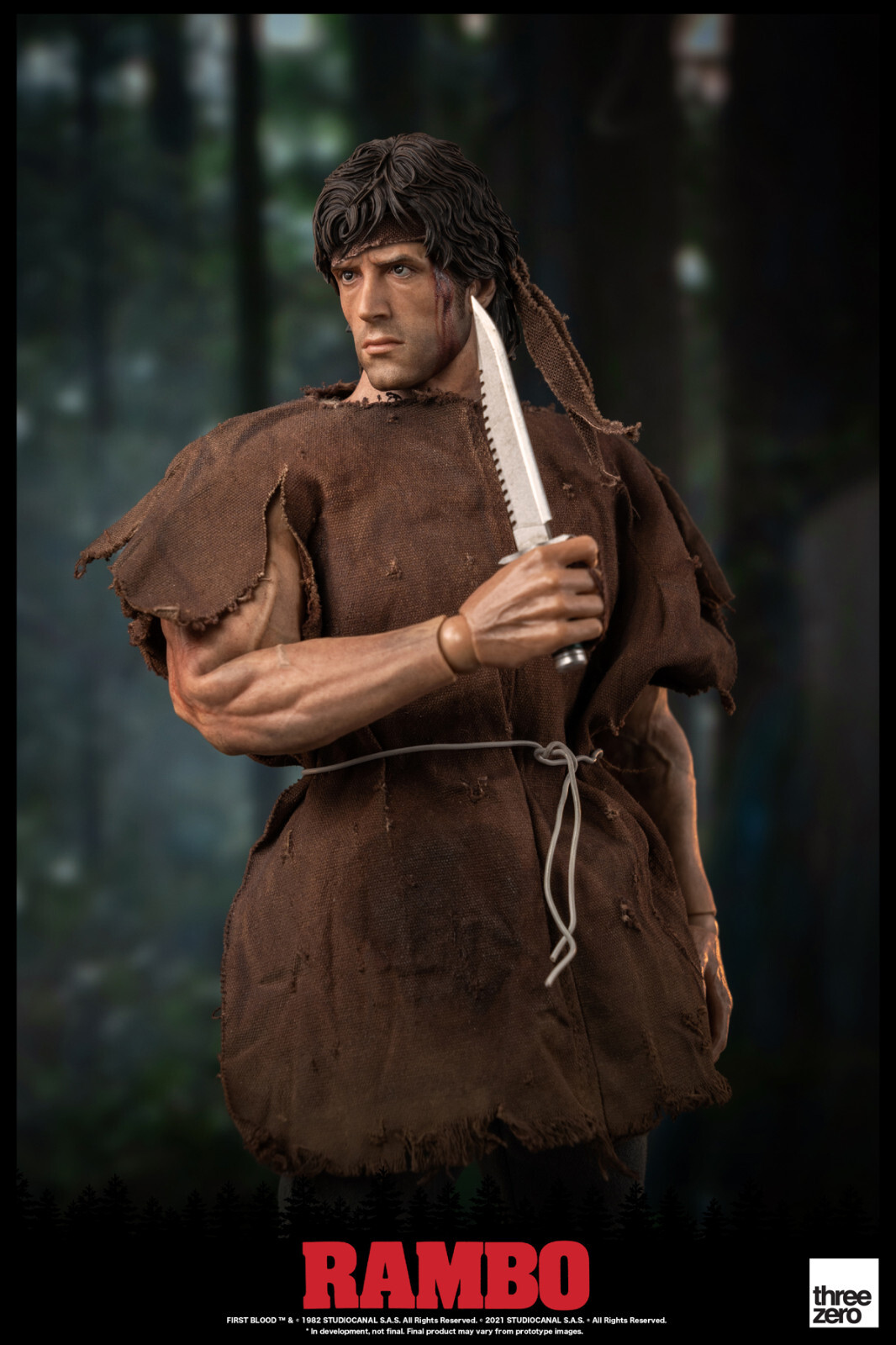 Threezero Three Zero Rambo First Blood 1/6 John Rambo Figure New USA
