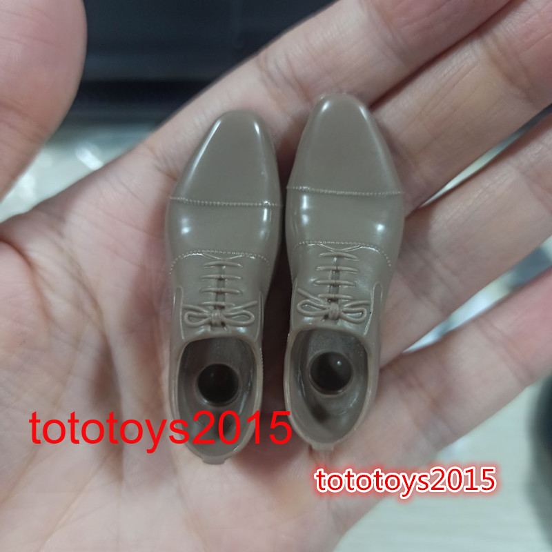 1/6 Men&rsquo;s Leather Shoes Solid Shoes Model For 12&Prime; Male Action Figure Body Toys