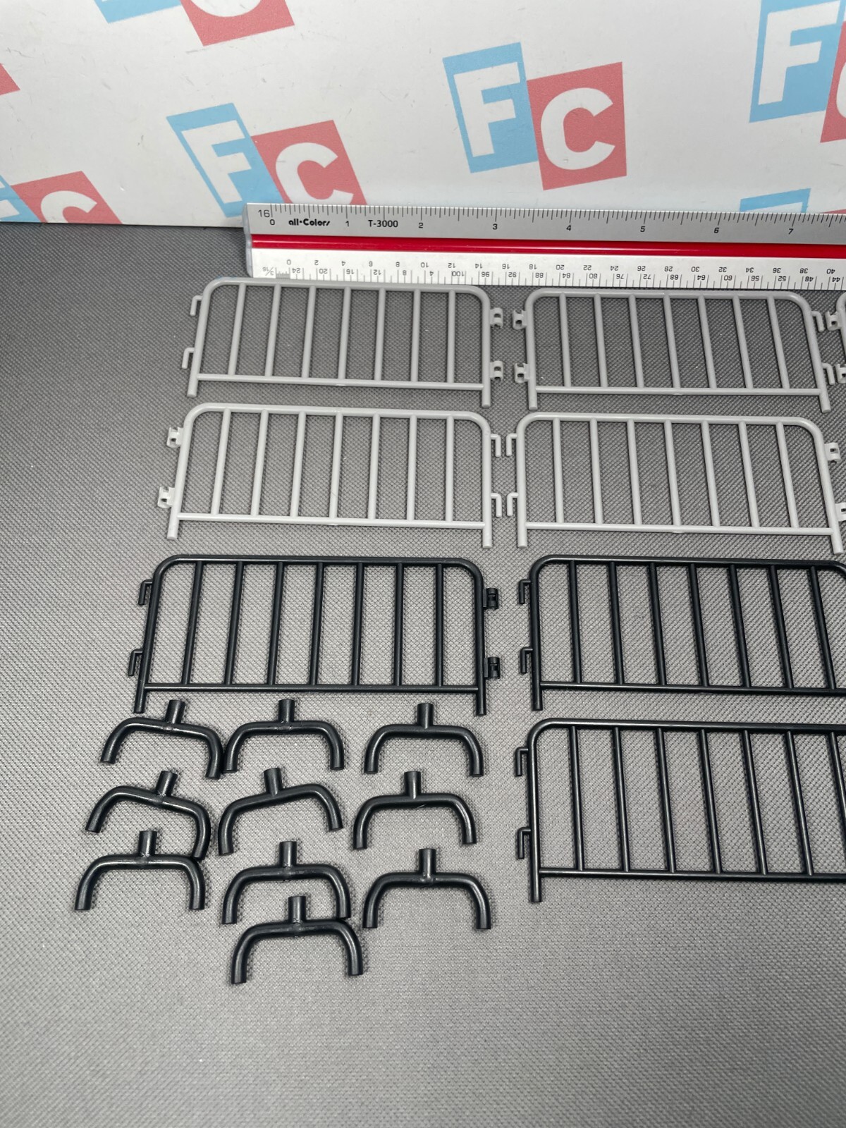 FC Retro Classic Wrestle-Something Wrestlers 4.5 Inch Scale Guard Rails 10 Black