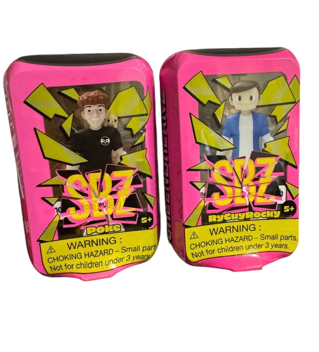 2 New Screen Breakz Action Figures, Poke and RyGuyRocky