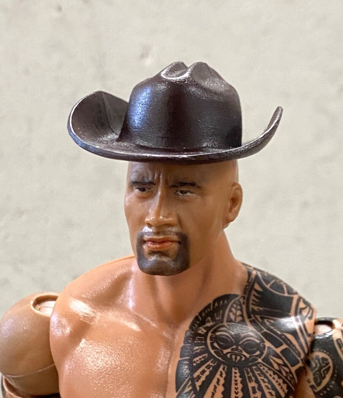 SU-RBH-BRN: 1/12 scale Dark Brown Cowboy Fedora Hat for 6&Prime; ~ 7&Prime; action figures